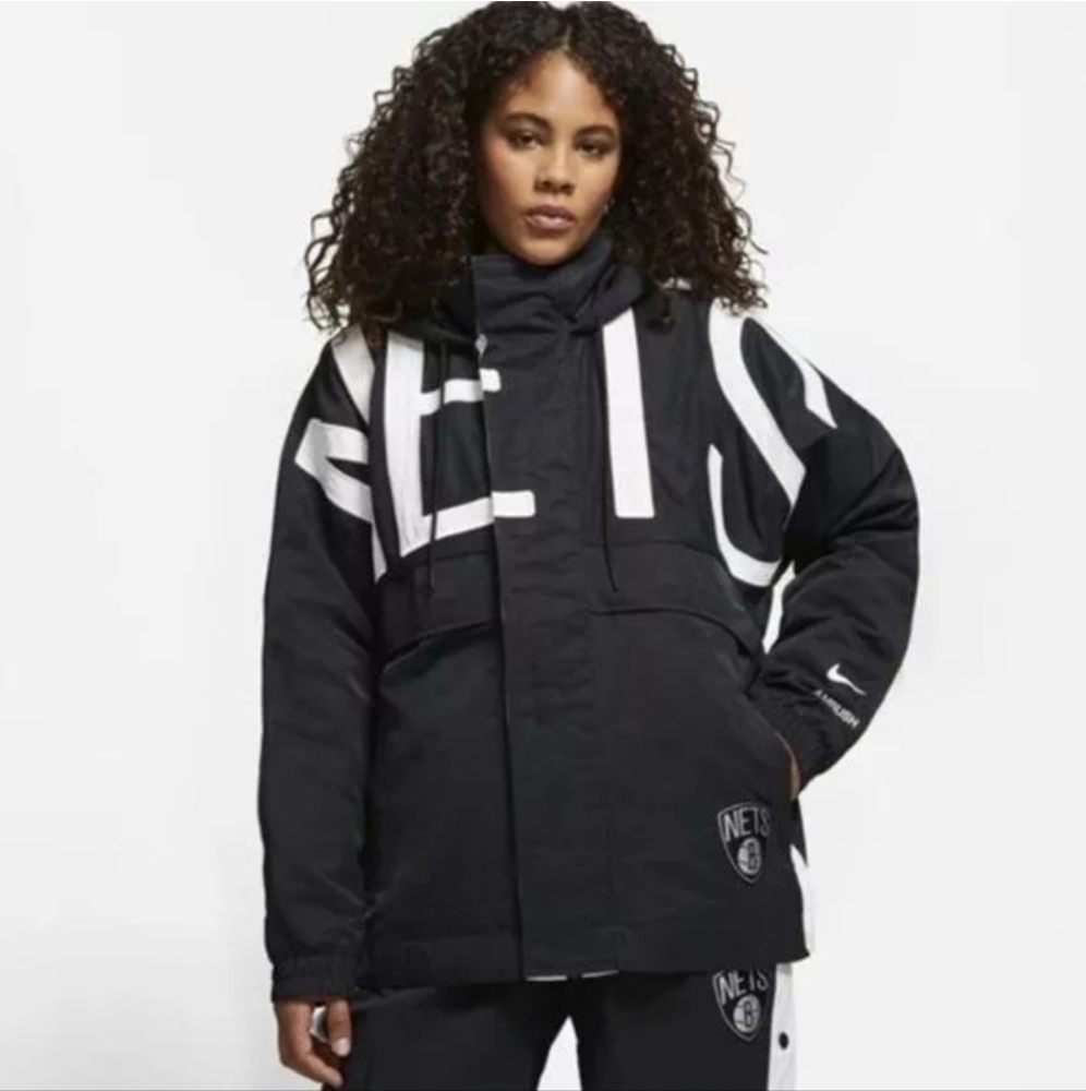 Nike Black Ambush Edition NBA Nets Hooded Jacket NWT - Picture 2 of 10
